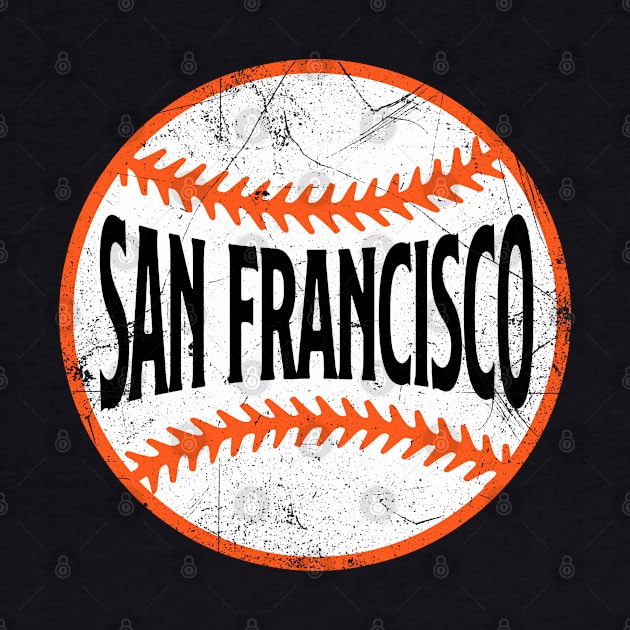 San Francisco Retro Baseball - Black by KFig21